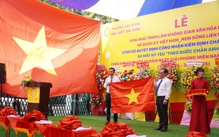 Ấn tượng triển lãm Quốc kỳ độc đáo