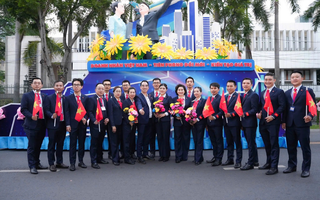 Mon Amie đồng hành cùng Khối kèo nhà cái tỷ lệ bóng đá tại sự kiện diễu hành 30-4