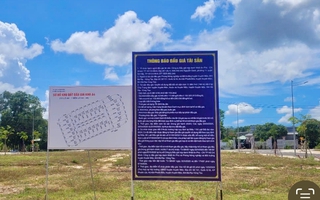 Bà Rịa - Vũng Tàu: Xuyên trưa đấu giá 182 lô đất