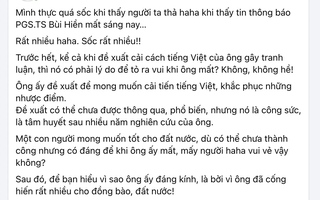 Không thể chấp nhận thái độ vô cảm trước một trí thức vừa nằm xuống!