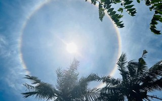 Hào quang mặt trời xuất hiện tại Quảng Ngãi