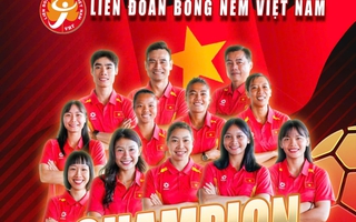 Tuyển bóng ném bãi biển nữ Việt Nam ba lần liên tiếp vô địch châu Á