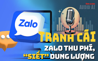 Audio AI: Lại tranh cãi chuyện Zalo thu phí, “siết” dung lượng