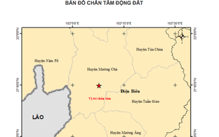 Động đất mạnh 5 độ ở Điện Biên, cảm nhận rõ rung lắc