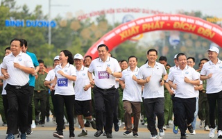 Hơn 10.000 VĐV tham gia Giải việt dã "Chung tay xóa nhà tạm, nhà dột nát" tỉnh Bình Dương