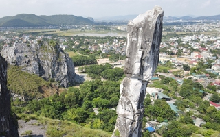 Phương án khoan lỗ "cứu" Hòn Vọng Phu trước nguy cơ đổ sập