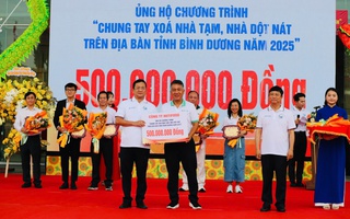 Nutifood ủng hộ 500 triệu “Chung tay xóa nhà tạm, nhà dột nát” tỉnh Bình Dương