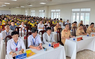 Kỳ sát hạch lái xe đầu tiên do Công an tỉnh Đắk Lắk tổ chức