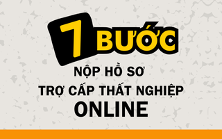 Infographic: Hướng dẫn cách nộp hồ sơ trợ cấp thất nghiệp online