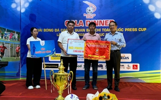 Đội bóng đá Đài Truyền hình TP HCM vô địch Press Cup 2025 khu vực phía Nam