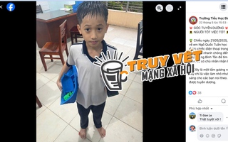 Bất ngờ về hoàn cảnh của cậu bé lớp 4 đội mưa mang trả điện thoại
