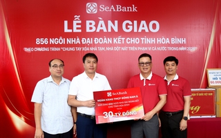 SeABank bàn giao 856 căn nhà đại đoàn kết cho tỉnh Hòa Bình