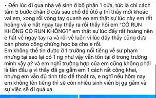 Xôn xao thông tin thầy giáo gạ gẫm, sàm sỡ nữ sinh viên tại trường đại học