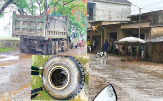 Ô tô đang chạy bất ngờ văng lốp, người đàn ông bên đường tử vong