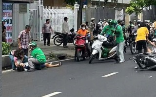 TP HCM: Tai nạn liên hoàn giữa ô tô và nhiều xe máy
