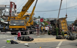 Thêm một người tử vong trong vụ xe tải lao vào nhà dân ở Quảng Ngãi