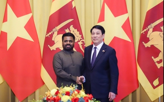 Chủ tịch nước Lương Cường chủ trì lễ đón chính thức Tổng thống Sri Lanka