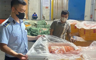 Phát hiện 7 tấn trứng non, tràng gà, nầm heo không rõ nguồn gốc