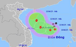 Hình thành áp thấp nhiệt đới trên Biển Đông