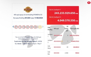 Vé số Vietlott tiếp tục có vé trúng giải Jackpot 2, giá trị hơn 4 tỉ đồng