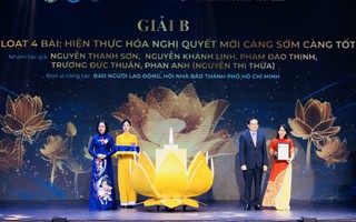 Báo Người Lao Động đoạt 1 Giải Báo chí Quốc gia, 8 Giải Báo chí TP HCM