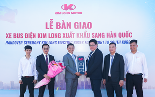 Xe bus điện thương hiệu Kim Long xuất khẩu sang Hàn Quốc