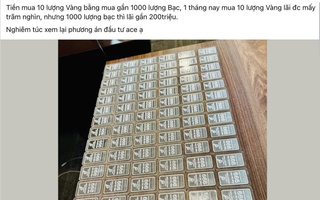 Đầu tư bạc lời nhiều hơn mua vàng?