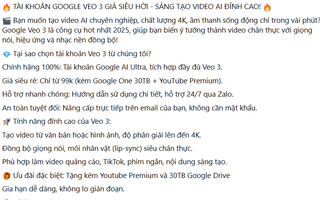 Mua tài khoản tạo video AI Veo3, Midjourney giá rẻ, cẩn thận rủi ro
