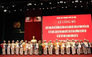 Công an Hà Nội ra mắt 126 trưởng công an phường, xã theo mô hình tổ chức mới