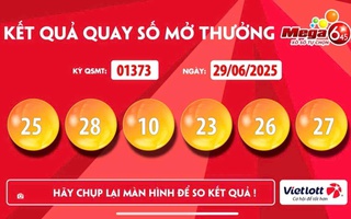 Một vé Vietlott trúng giải Jackpot trị giá hàng trăm tỉ đồng