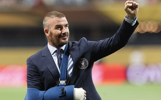 "Thương binh" David Beckham đến sân cổ vũ Inter Miami và Messi