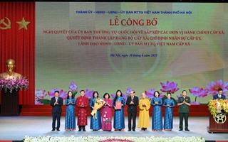 Hà Nội công bố bộ máy chính quyền cấp xã, phường