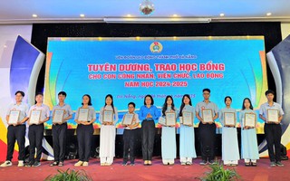 Đà Nẵng: Trao hàng trăm suất học bổng cho con đoàn viên, người lao động