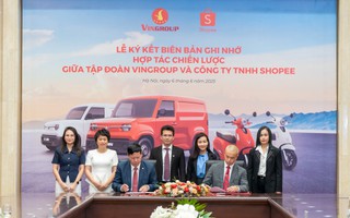Vingroup "bắt tay" Shopee gia nhập thương mại điện tử, đưa xe điện vào giao hàng