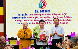 Trao giải cho 36 tác phẩm báo chí xuất sắc về Phật giáo