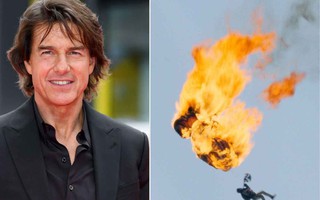 Tom Cruise lập kỷ lục mạo hiểm với dù đang cháy