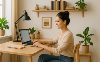 Góc làm việc đẹp giúp tăng hiệu suất