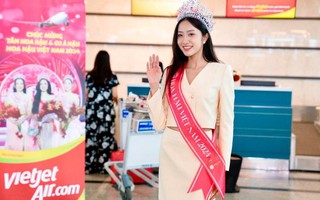 Tân Hoa hậu Việt Nam bay cùng Vietjet trên hành trình đầu tiên sau lễ đăng quang