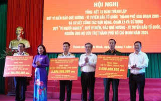15 năm, Quỹ "Vì biển đảo quê hương – Vì tuyến đầu Tổ quốc" tiếp nhận hơn 552 tỉ đồng
