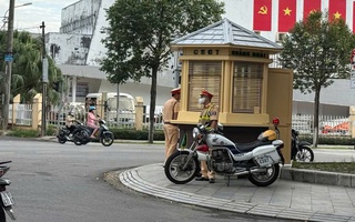 CSGT Quảng Ngãi lần đầu tiên được trang bị bốt gác giao thông