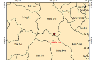 Liên tiếp xảy ra các trận động đất ở Quảng Ngãi