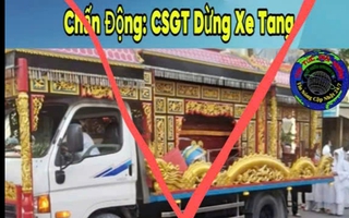 Làm rõ clip "CSGT dừng xe tang giữa đường, bé gái chui ra từ quan tài"