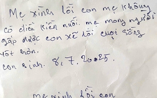 Người mẹ bỏ rơi bé trai trong rừng cao su Đồng Nai với mảnh giấy "xin lỗi con nhiều lắm"