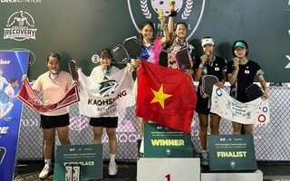 Jolie Lam - Sophia Phương Anh vô địch Giải Pickleball thiếu niên châu Á mở rộng 2025