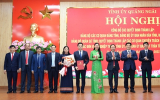 Công bố hàng loạt lãnh đạo chủ chốt ở Quảng Ngãi