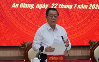 Trưởng Ban Tuyên giáo và Dân vận Trung ương làm việc với Tỉnh ủy An Giang