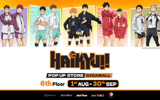 Haikyu!! "đổ bộ" TTTM Gigamall: Lần đầu có Pop - Up Store chính thức tại Việt Nam!