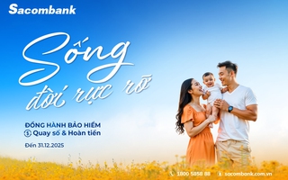 “Sống đời rực rỡ” với ưu đãi về bảo hiểm tại Sacombank