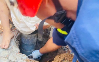 Cháu bé 5 tuổi gặp nạn hy hữu