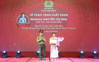 Tập đoàn BRG nhận giấy khen trong phong trào "Toàn dân Bảo vệ An ninh Tổ quốc năm 2024"